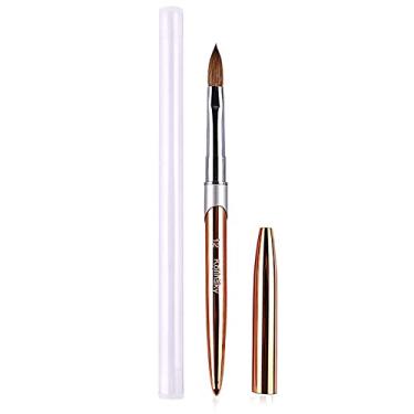 Imagem de Yajun Escova de escultura de arte de unhas caneta de desenho de flores diferentes tamanhos kit de pincéis de pintura de esmalte de gel com alça de metal conjunto de manicure salão ferramentas DIY, 12,17 cm