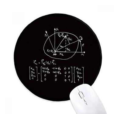 Imagem de DIYthinker Math Kowledge Circle Mouse Pad Desktop Office Tapete redondo para computador