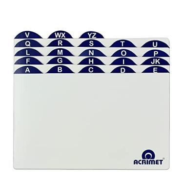 Imagem de Acrimet Índice para Fichário, de A a Z, 5x8, Cartão, Acrimet