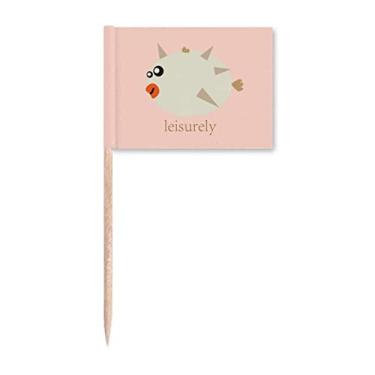 Imagem de Marcador de palito de água com espinho puffer para decoração de festa