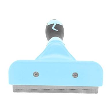 Imagem de Removedor de Esteira para Gatos, Dentes de Aço Inoxidável Duráveis, de Alta Densidade, Profissionais Abertos, Desembaraçar, Pente para Animais de Estimação Com Alça Ergonômica para Animais de (Azul)