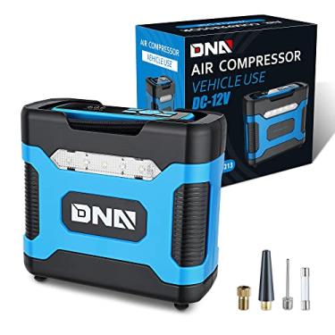 Imagem de DNA MOTORING TOOLS-00213 Compressor de ar portátil com medidor de pressão para carros, bicicletas, motocicletas, bolas