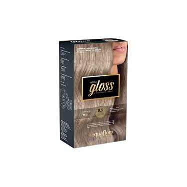 Imagem de Acquaflora 9.1 Louro Muito Claro Acinzentado Kit Coloracao Hidra Gloss
