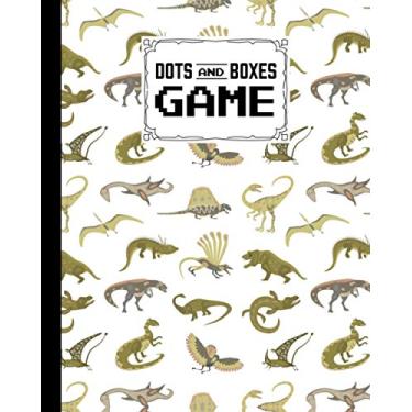 Imagem de Dots And Boxes Game: Dots & Boxes Activity Book dinosaur era Cover - 120 Pages!, Dots and Boxes Game Notebook - Short or Long Games - Play with Friends - Classic Pen & Paper Games (8.5 x 11 inches)