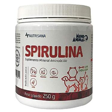 Imagem de Mundo Animal Suplemento Alimentar Spirulina Para Cães Para Gatos Aves E Roedores - 250G Vermelho