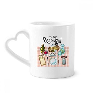 Imagem de The best restaurant Wine Lemonade Caneca Café Cerâmica Copos Copos Coração