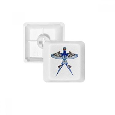 Imagem de Kit de atualização de teclado mecânico PBT com padrão tradicional de pipa da cultura chinesa