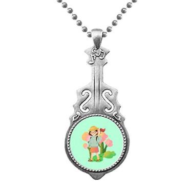 Imagem de OFFbb-USA Pingente de viagem Wizzard guia de excursão joia com pingente de guitarra música etiqueta de torque para guitarra