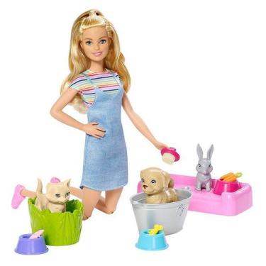 Imagem de Barbie Family Banho De Cachorrinhos Fxh11 Mattel