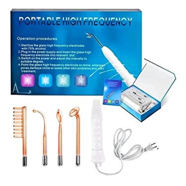 Imagem de Aparelho Alta Frequência Limpeza Pele 4 Eletrodos Bivolt - Portable High Frequency