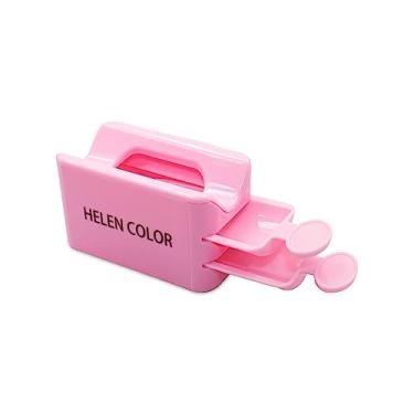 Imagem de Recipiente Suporte Coletor com 2 Pás e Funil de Glitter Unhas Decoração Manicure