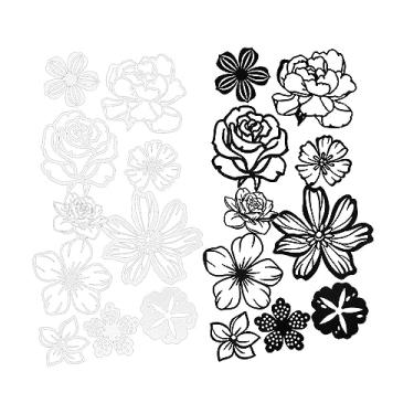 Imagem de Fancyes 20 peças de renda de papel para scrapbooking rendas papel de scrapbook estética faça você mesmo papel de papelaria recortes de papel para artesanato, flor