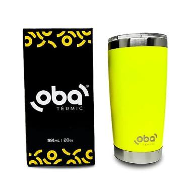 Imagem de Oferta Copo Térmico com Tampa e Abridor 591ml (Amarelo Neon)