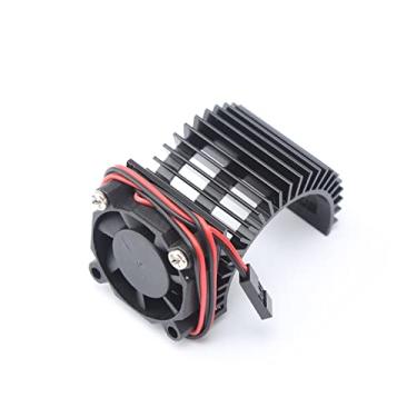 Imagem de SIMBAE Ventilador De Refrigeração Do Motor Dissipador de calor do motor 3650 e ventilador de resfriamento conjunto preto substituição para 1/10 carro de controle remoto 540 550 3660 peças do motor