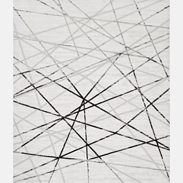 Imagem de Tapete Istambul Retangular de 50X80 cm, Cor Bege e Cinza, Edantex.