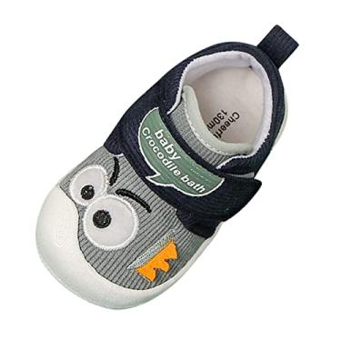 Imagem de Tênis infantil infantil infantil sapatos casuais sola macia bico redondo fivela sapatos 2 sapatos infantis, Verde (mint), 15-18 Months Infant