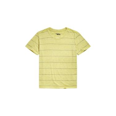 Imagem de Infantil - Camiseta Mc Listrado Nice Reserva Mini Amarelo  menino