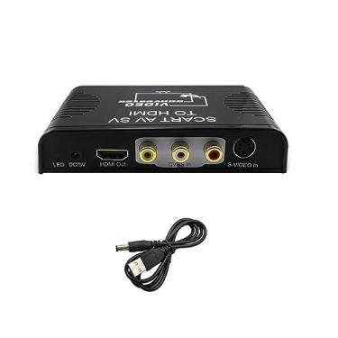 Imagem de MOUDOAUER Conversor Scart para HDMI 3 em 1, 2 vias RCA composto CVBS AV Switch para adaptador conversor de áudio de vídeo HDMI