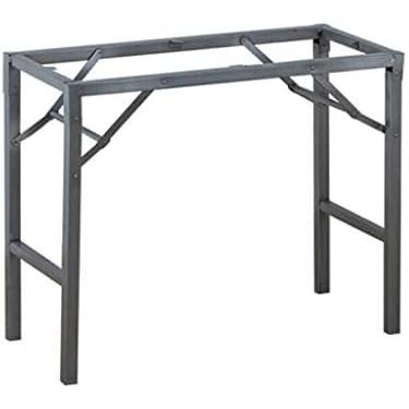 Imagem de Silver Gray Table Leg Modern Minimalist Iron Table Leg Household Metal Accessories, Foldable Table Support Foot, 85cm × 39cm 44cm High, With Mounting Accessories,85cm×70cm,Enchanting12