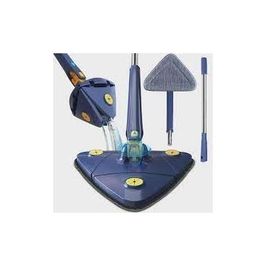 Imagem de Mop Rodo Esfregão Mobi De Limpeza Triangular Giratório Mopi Limpa Canto Ajustável 360°