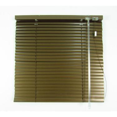 Imagem de Persiana Horizontal 25Mm Alumínio Crisdan Largura 1,60 X 1,40 Altura Chocolate