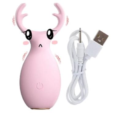 Imagem de Sugador de Clitóris Alce 10 Velocidades Potente e Discreto USB Rosa