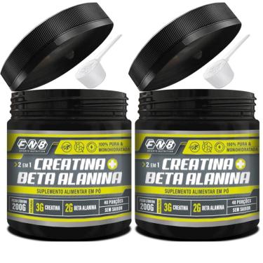Imagem de 2x Fnb Creatina + Beta Alanina 100% Pura 200g - Flora nativa do Brasil-Unissex