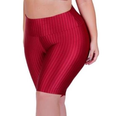 Imagem de Bermuda para Academia Plus Size Fitness Cintura Alta 3D Sofia-Feminino