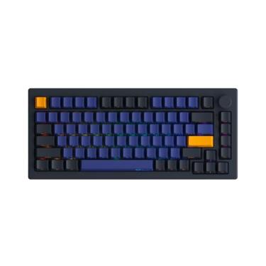 Imagem de Teclado mecânico Akko 5075B Plus, formato 75%, retroiluminação RGB, hot-swappable, teclado gamer com botão giratório, série Horizon, com keycaps com perfil OEM Double Shot PBT e switches V3 Creamy