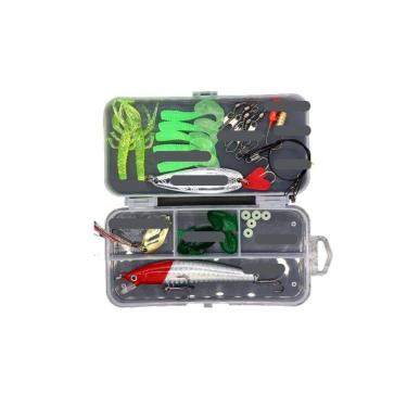 Imagem de Kit 26 iscas artificiais piaba com estojo color lambari trai