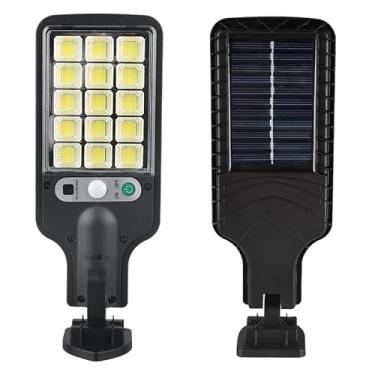 Imagem de Luminária Solar Led Refletor 180 144 Smd Sensor presença fotocélula com Controle área externa Parede quintal (180)
