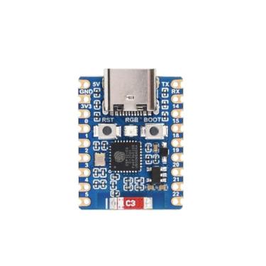 Imagem de Waveshare Mini placa de desenvolvimento ESP32-C6, baseada em ESP32-C6FH4, processadores duplos, frequência de execução de 160 MHz, WiFi 6 de 2,4 GHz e Bluetooth 5, placa de desenvolvimento ESP32