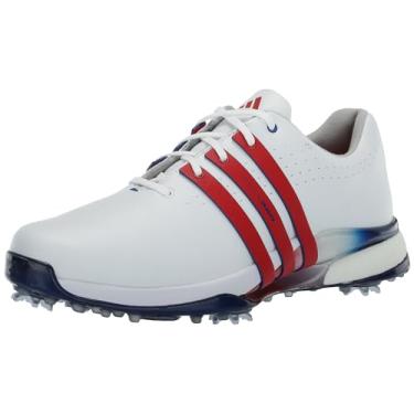 Imagem de adidas Tênis de Golfe Masculino Tour360 24 Boost, Ftwrwhite/Bettersca/Tearoyblu, 14