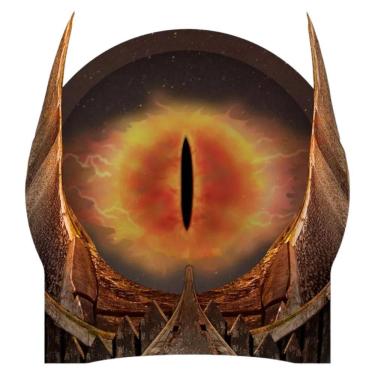 Imagem de Luminária Em Mdf Senhor Dos Anéis Olho De Sauron Portátil
