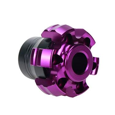 Imagem de Modengzhe 2 peças de alumínio com 6 furos, moldura de motocicleta, protetor de colisão de roda, proteção contra quedas de motocicleta, garfo dianteiro, copo, ciclomotor, scooters, acessórios (preto e