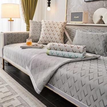 Imagem de Protetor de móveis de sofá de vários tamanhos Capas de protetores de móveis acolchoados para sofá Protetores de móveis de sofá acolchoados não deslizantes para sofá, loveseat, poltrona reclinável, cad