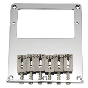 Imagem de Musiclily Pro 54mm Ponte Telecaster Humbucker Captador com 6 Carrinhos Aço Inoxidável para Guitarra estilo Tele, Cromada