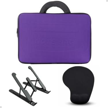 Imagem de Capa Notebook Dell Samsung Suporte Apoio Mouse Pad Acessórios Notebook (Roxo, 14,1")