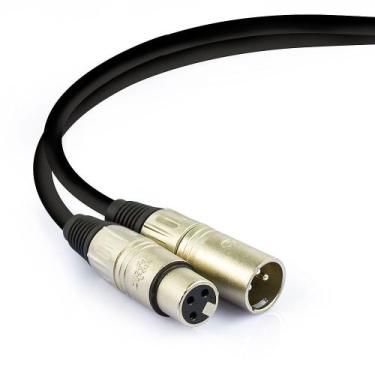 Imagem de Cabo de Microfone Balanceado XLR Macho Para XLR Femea Santo Angelo - 2