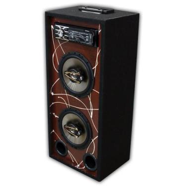 Imagem de Caixa Bluetooth Usb Ativa Torre Pintada Automotiva Falante 6 - Hurrica