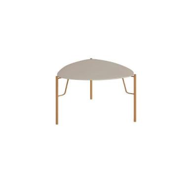 Imagem de Mesa Lateral de Apoio p/ Sala 51cm Multiuso com Pés em Metal - Casa La