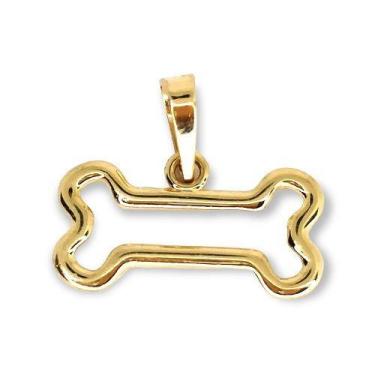 Imagem de Pingente de ouro 18k Osso Vazado - Elegancy Joias