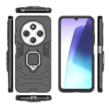 Imagem de Kukoufey Capa compatível com Xiaomi Redmi 14R, suporte magnético para carro compatível com Xiaomi Redmi 14C 4G 2409BRN2CA 2409BRN2CL 2409BRN2CL 2409BRN2CG, capa preta