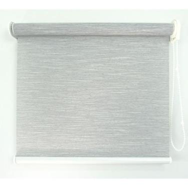 Imagem de Persiana rolô blackout largura 2,00 x 1,60 altura Cinza - Crisdan