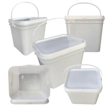 Imagem de Balde Para Lenço Umedecido Transparente 2.4L 5 Pçs - Nastripack