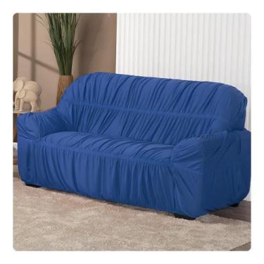 Imagem de Capa De Sofá Elasticada Malha 3 Lugares Avulsa Turquesa - Shop Casa No