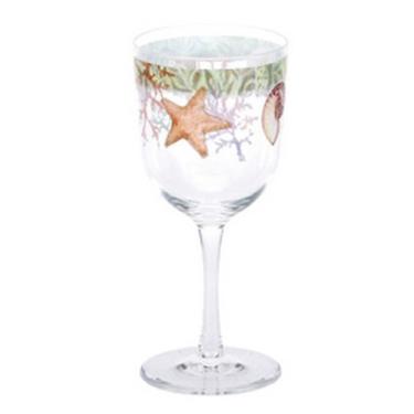 Imagem de C.R. Gibson Caneca de acrílico Susan Winget, jardim à beira-mar