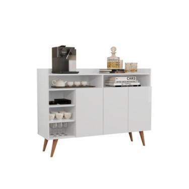 Imagem de Buffet Cantinho do Café Celta Aparador 3 Portas Branco Giga Móveis