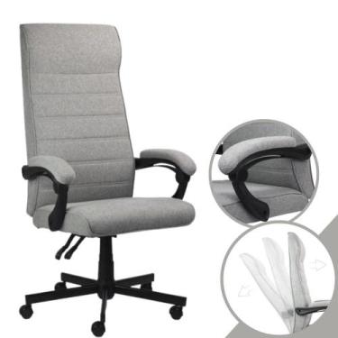 Imagem de Cadeira Escritório em Tecido linho de Alta qualidade com rodinhas - Pc