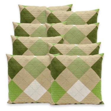 Imagem de Kit 8 Capas de Almofadas Estampadas PIQUET Favinho 40x40 C/ Zíper Deco